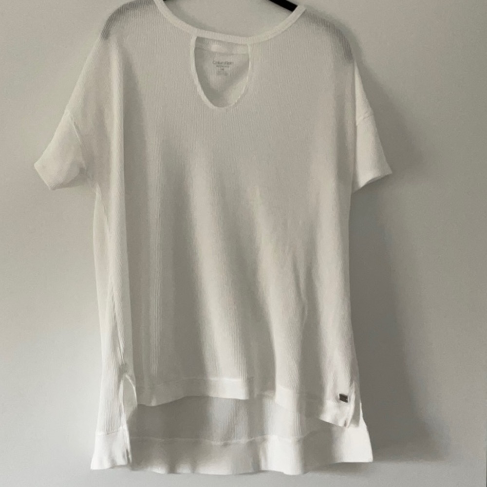 Calvin Klein Waffle Knit Top Size Large